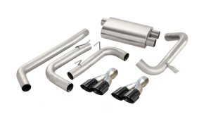 Chevrolet Camaro Performance Exhaust - Dual Rear Exit - CORSA Performance - Sport Cat-Back - Black - `98-`02